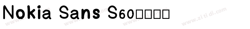 Nokia Sans S60字体转换